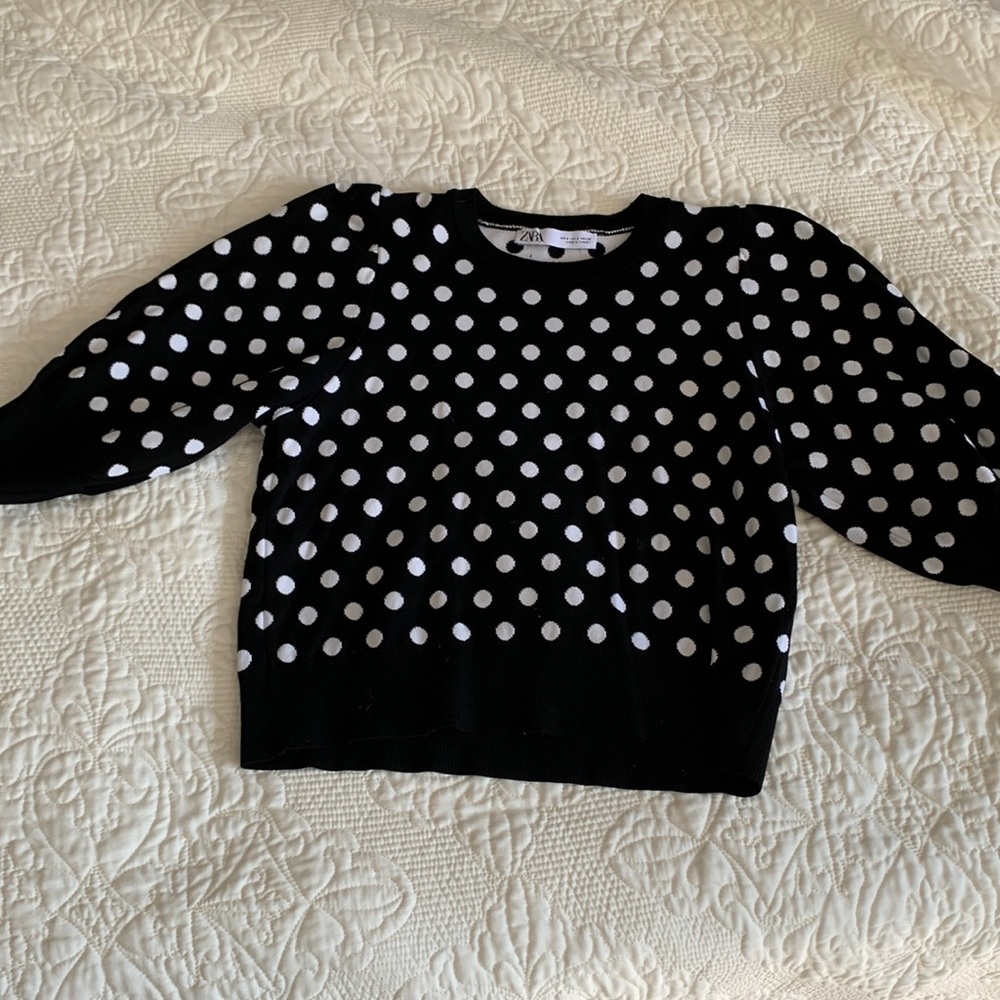Polka dot sweater
